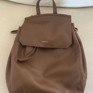 Matt & Nat Brown Leather Backpack